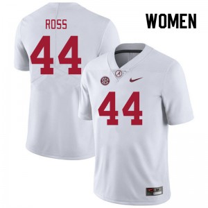 Women Tonio Ross White Bama Football #44 Jersey 315496-712