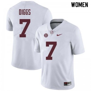 Women Trevon Diggs White Alabama Football #7 Jersey 438833-742