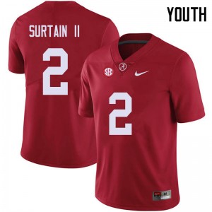 Youth Patrick Surtain II Red University of Alabama Football #2 Jersey 614872-377