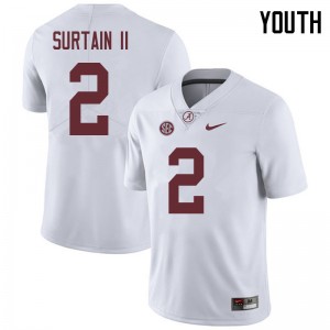 Youth Patrick Surtain II White Bama Football #2 Jersey 754074-671