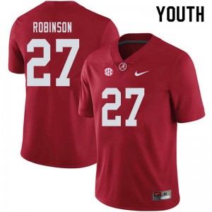 Youth Joshua Robinson Crimson Bama Football #27 Jersey 958157-377