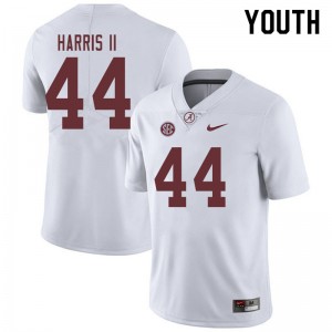 Youth Kevin Harris II White Bama Football #44 Jersey 394114-431