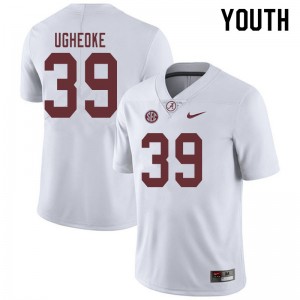 Youth Loren Ugheoke White Bama Football #39 Jersey 813524-801