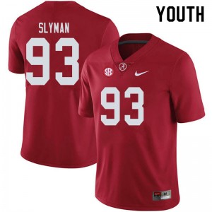 Youth Tripp Slyman Crimson Alabama Football #93 Jersey 181760-887