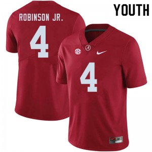 Youth Brian Robinson Jr. Crimson Alabama Football #4 Jersey 396464-916