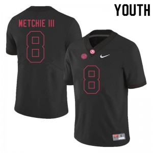 Youth John Metchie III Black University of Alabama Football #8 Jersey 105922-405