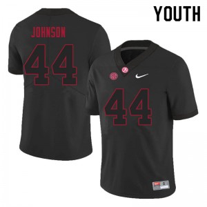 Youth Christian Johnson Black Bama Football #44 Jersey 533965-318