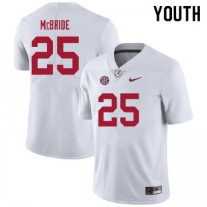 Youth Jacobi McBride White Bama Football #25 Jersey 741146-971