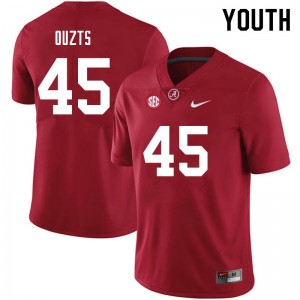 Youth Robbie Ouzts Crimson Alabama Crimson Tide Football #45 Jersey 187580-717