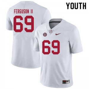 Youth Terrence Ferguson II White Alabama Football #69 Jersey 866345-261