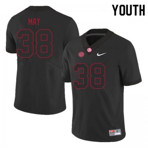 Youth Alijah May Black University of Alabama Football #38 Jersey 372144-185