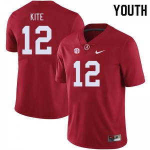 Youth Antonio Kite Crimson Bama Football #12 Jersey 546613-245
