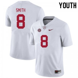 Youth DeVonta Smith White University of Alabama Football #8 Jersey 310969-908