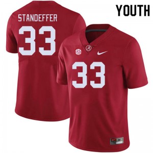 Youth Jack Standeffer Crimson Bama Football #33 Jersey 637545-961