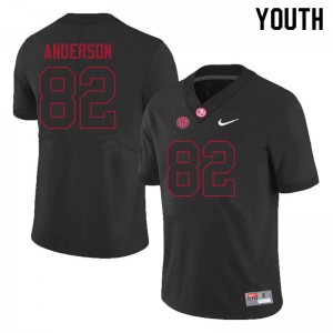 Youth Aaron Anderson Black Bama Football #82 Jersey 299888-396