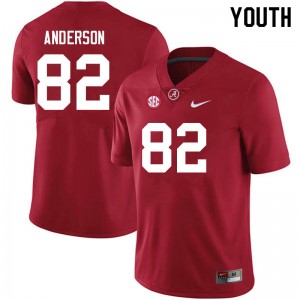 Youth Aaron Anderson Crimson Alabama Crimson Tide Football #82 Jersey 310435-726