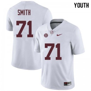 Youth Andre Smith White Bama Football #71 Jersey 459434-376