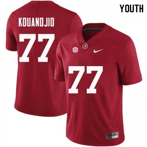 Youth Arie Kouandjio Crimson Alabama Crimson Tide Football #77 Jersey 749734-236