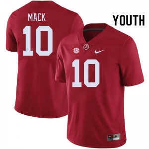 Youth Austin Mack Crimson Bama Football #10 Jersey 186170-586