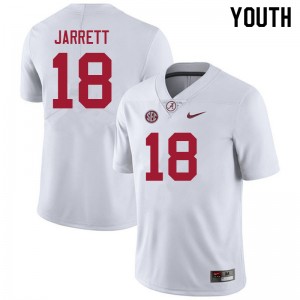 Youth Blake Jarrett White University of Alabama Football #18 Jersey 782236-134