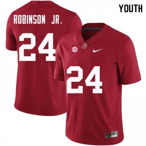 Youth Brian Robinson Jr. Crimson Bama Football #24 Jersey 753594-538