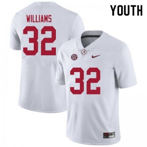 Youth C.J. Williams White Alabama Football #32 Jersey 197409-777