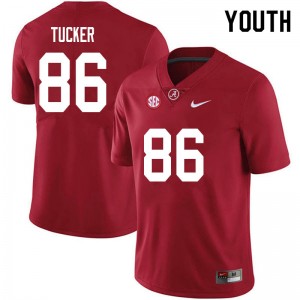 Youth Carl Tucker Crimson Bama Football #86 Jersey 681570-401