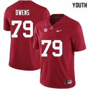 Youth Chris Owens Crimson Bama Football #79 Jersey 284003-965