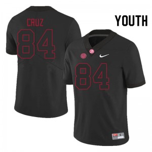 Youth Colby Cruz Blackout Bama Football #84 Jersey 228929-841