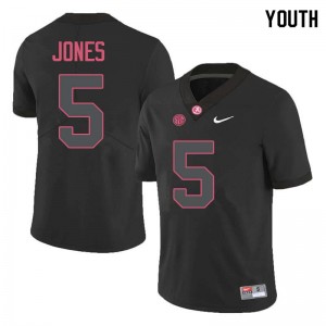 Youth Cyrus Jones Black Bama Football #5 Jersey 731756-590