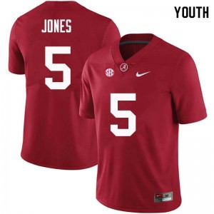 Youth Cyrus Jones Crimson University of Alabama Football #5 Jersey 156724-688