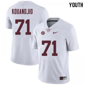 Youth Cyrus Kouandjio White Bama Football #71 Jersey 746340-880