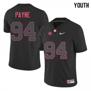 Youth Da'Ron Payne Black Alabama Football #94 Jersey 435781-770