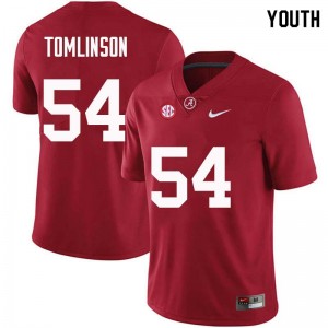 Youth Dalvin Tomlinson Crimson Bama Football #54 Jersey 821885-922