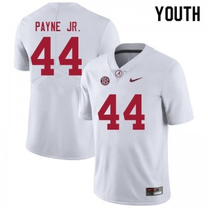 Youth Damon Payne Jr. White Alabama Crimson Tide Football #44 Jersey 464836-459