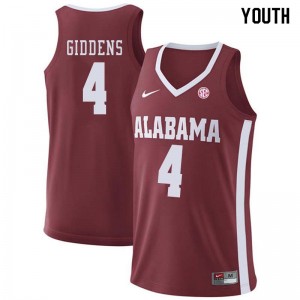 Youth Donta Hall Crimson Alabama Crimson Tide Basketball #29 Jersey 443503-590