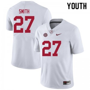 Youth DeVonta Smith White Alabama Crimson Tide Football #27 Jersey 442259-956