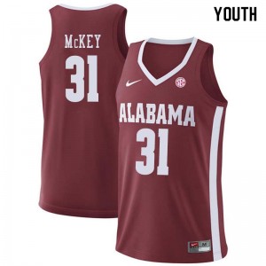 Youth Donta Hall Crimson Alabama Basketball #43 Jersey 686764-189