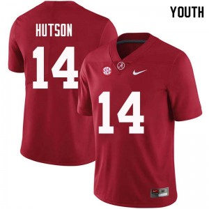 Youth Don Hutson Crimson Alabama Football #14 Jersey 352325-374