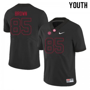Youth Elijah Brown Black Bama Football #85 Jersey 502987-807
