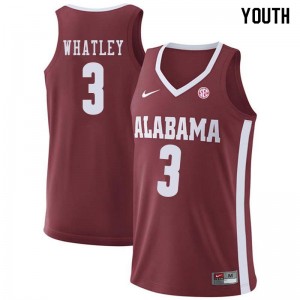 Youth Donta Hall Crimson University of Alabama Basketball #28 Jersey 197701-636