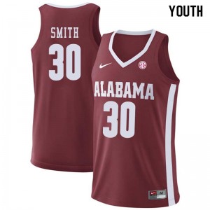 Youth Donta Hall Crimson Bama Basketball #42 Jersey 554750-665