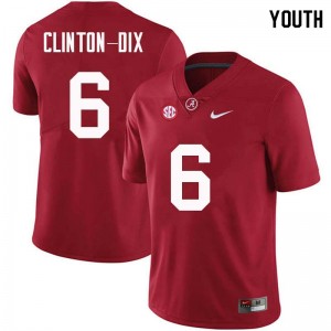 Youth Ha Ha Clinton-Dix Crimson Alabama Football #6 Jersey 996323-773