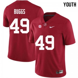 Youth Isaiah Buggs Crimson Alabama Crimson Tide Football #49 Jersey 913381-152