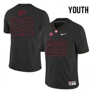 Youth Jaylen Key Black Alabama Football #22 Jersey 875182-476