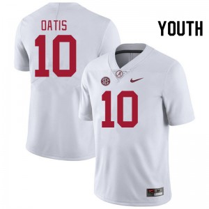 Youth Jehiem Oatis White Alabama Football #10 Jersey 140641-352