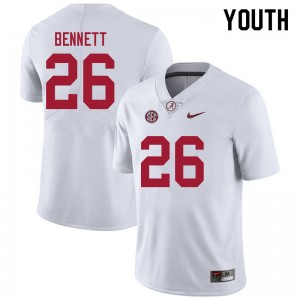Youth Jonathan Bennett White Alabama Football #26 Jersey 586372-592