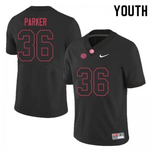 Youth Jordan Parker Black Alabama Football #36 Jersey 482350-115
