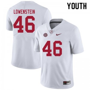 Youth Julian Lowenstein White Alabama Crimson Tide Football #46 Jersey 741354-501