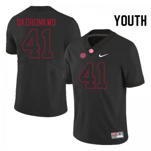 Youth Justin Okoronkwo Blackout University of Alabama Football #41 Jersey 470821-381